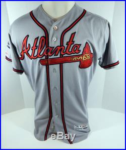 2019 Atlanta Braves Anthony Swarzak #38 Game Issued Grey Jersey 150 & PS Patch