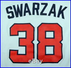 2019 Atlanta Braves Anthony Swarzak #38 Game Issued Grey Jersey 150 & PS Patch