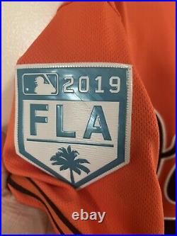 2019 Baltimore Orioles Austin Hays Team Issued Spring Training Jersey