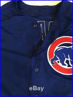 2019 Chicago Cubs Game Worn Victor Caratini Jersey. Photo match! Rare