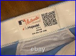 2019 Expos Washington Nationals Team Issued Game Used Worn Pants Clean Baby Blue