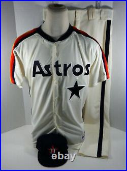 2019 Houston Astros Colin McHugh #31 Game Issued Cream Jersey GU Pant Hat 1989