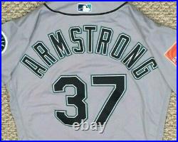 2019 JAPAN ARMSTRONG #37 SZ 46 2019 Seattle Mariners game jersey road gray MLB