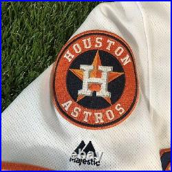 2019 Javier Bracamonte Game Used Worn Houston Astros Home WORLD SERIES Jersey