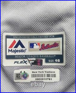 2019 MLB Game Worn Majestic New York Yankees Cory Gearrin Walk Off Jersey Holo