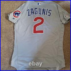 2019 Mark Zagunis game worn Chicago Cubs Jersey MLB Hologram
