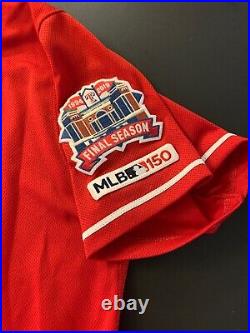 2019 Nomar Mazara Texas Rangers #30 Game Worn Red Jersey MLB Cert