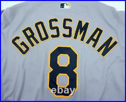 2019 Oakland A's Athletics Robbie Grossman #8 Game Issued Grey Jersey 150 Years
