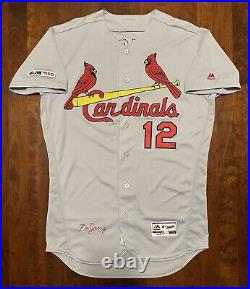 2019 Paul DeJong St. Louis Cardinals Game Worn Used Jersey ALL STAR Season NLCS