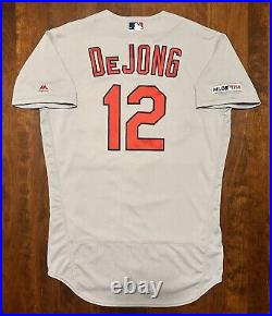 2019 Paul DeJong St. Louis Cardinals Game Worn Used Jersey ALL STAR Season NLCS