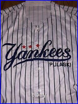 2019 Pulaski Yankees #22 Antonio Cabello Game Worn Baseball Jersey