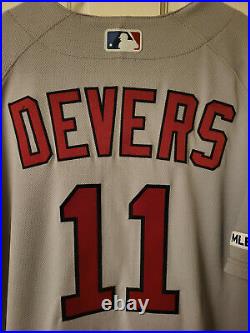 2019 Rafael Devers Game Issued Boston Red Sox Jersey MLB COA un-worn un-used