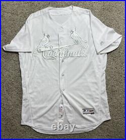 2019 St Louis Cardinals Players Weekend Team Issued Blank White Jersey Sz 48