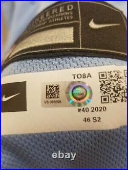 2020 Game Issued/Worn Nike Toronto Blue Jays Pete Walker Powder Jersey Size 46
