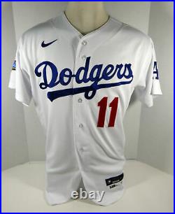 2020 Los Angeles Dodgers A. J. Pollock #11 Game Issued Pos Used White Jersey ASG