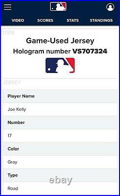 2020 Los Angeles Dodgers Joe Kelly Game Used Worn WORLD SERIES Jersey