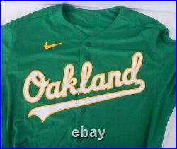 2020 Oakland Athletics Blank Game Issued Kelly Green Jersey Nike 48 710957S