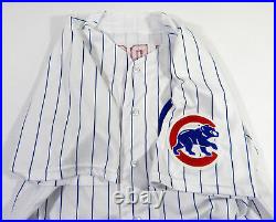 2021 Chicago Cubs Mike Napoli #55 Game Issued Pos Used White Pinstripe Jersey 0
