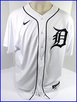 2021 Detroit Tigers James Frisbie #97 Game Issued Pos Used White Jersey 50 348