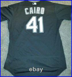 2021 Game Issued Worn Nike Chicago White Sox Miguel Cairo Black Jersey Sz 48 MLB