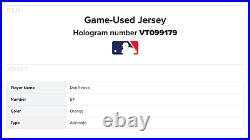 2021 Houston Astros World Series Game Worn Jersey Dan Firova #54 Game #2 Orange