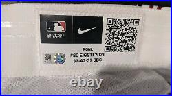 2021 Kansas City Royals #80 Game Used Nike Monarchs Jersey MLB Authenticated