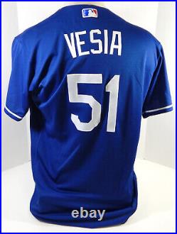 2021 Los Angeles Dodgers Alex Vesia #51 Game Issued Pos Used Blue Jersey 2 20 P5