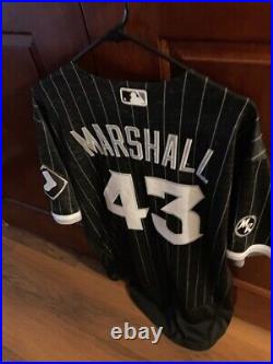 2021 MLB Chicago White Sox GAME USED JERSEY- City Connect Evan Marshall Size 46
