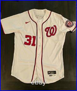 2021 Max Scherzer Washington Nationals Game Used Baseball Jersey Photo Matched
