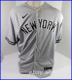 2021 New York Yankees Mike Ford #36 Game Issued Grey Jersey 16th Patch 48 78