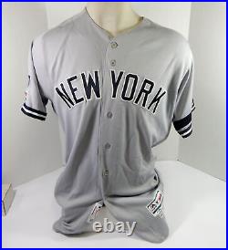 2021 New York Yankees Tyler Wade #14 Game Issued Grey Jersey 150 PS P Band 1