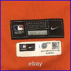 2021 Troy Snitker Houston Astros Game Used Worn WORLD SERIES Game 2 Jersey