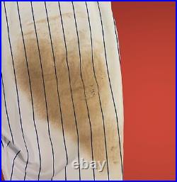 2022 Chicago Cubs Nico Hoerner GAME USED SIGNED Uniform Jersey & Pants MLB holo