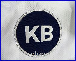 2022 Detroit Tigers Blank Game Issued White Jersey El Tigres KB Patch 56 DP38301