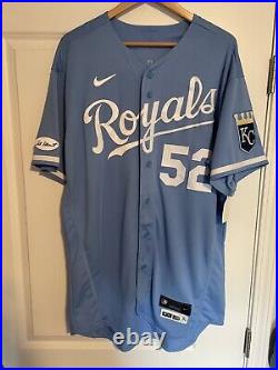 2022 NIKE MLB Daniel Lynch Kansas City Royals Game Worn Team Issued Used Jersey