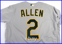 2022 Oakland A's Athletics Nick Allen #2 Game Issued Grey Jersey 42 DP48067