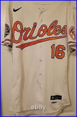 2022 Orioles Trey Mancini 30th Anniv. Camden Yards Game-used, Worn Home Jersey