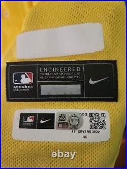 2022 Rafael Devers Boston Red Sox Team Issued City Connect Jersey MLB Cert