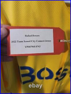 2022 Rafael Devers Boston Red Sox Team Issued City Connect Jersey MLB Cert