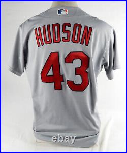 2022 St. Louis Cardinals Dakota Hudson #43 Game Used Grey Jersey 46 DP72794