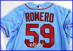 2022 St. Louis Cardinals JoJo Romero #59 Game Issued Powder Blue Jersey 44 22
