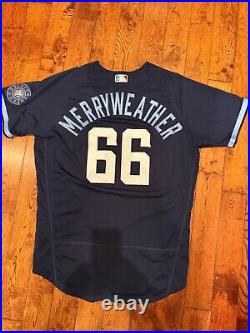 2023 Chicago Cubs Game Worn City Connect Jersey 9/8/23 Merryweather Size 46C