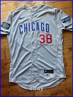 2023 Game WornIssued London Series Chicago Cubs Mark Leiter Jr. Jersey size 46