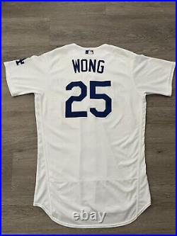 2023 Los Angeles Dodgers Kolten Wong Game Worn Used Jersey Rare MLB Cardinals