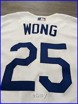 2023 Los Angeles Dodgers Kolten Wong Game Worn Used Jersey Rare MLB Cardinals