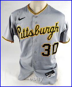 2023 Pittsburgh Pirates Tucupita Marcano #30 Game Issued Pos Used Grey Jersey 1