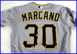 2023 Pittsburgh Pirates Tucupita Marcano #30 Game Issued Pos Used Grey Jersey 1