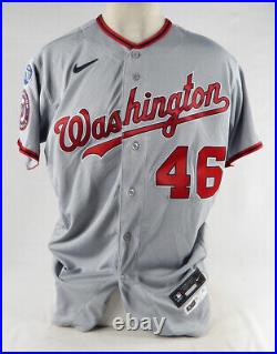 2023 Washington Nationals Patrick Corbin #46 Game Issued Grey Jersey 46 093