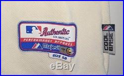 #55 Randy Niemann New York Mets MLB Auth Game Used Cream Throwback Jersey 2009