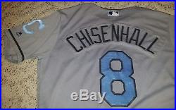 6/17/2017 Game Used Lonnie Chisenhall Cleveland Indians Father Day Jersey Sz 44